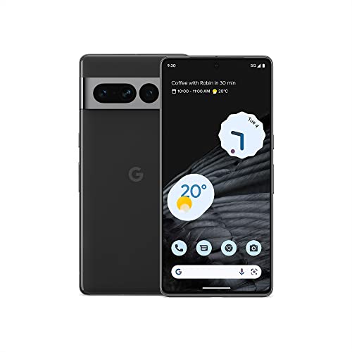 Google Pixel 7 Pro - Ponsel Android 5G Tidak Terkunci dengan Telefoto, Lensa Sudut Lebar, dan Masa Pakai Baterai 24 Jam - 128 GB, Obsidian