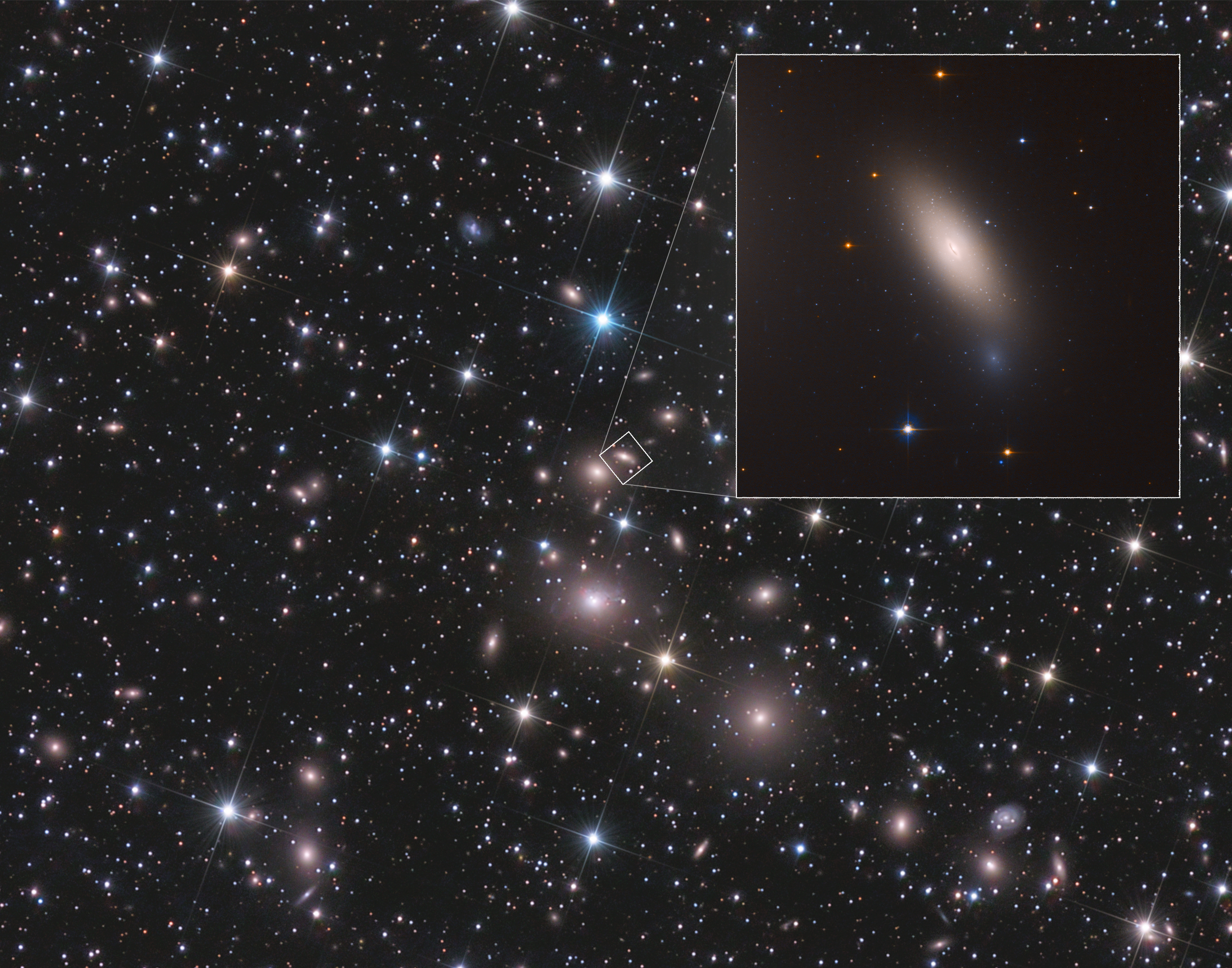 ribuan bintang dan galaksi dapat dilihat dengan latar hitam angkasa