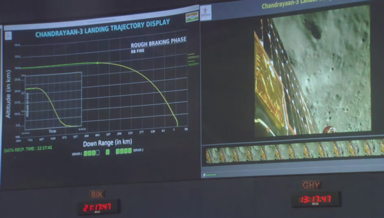 Gambar langsung dari bulan oleh Chandrayaan-3 dan plot posisinya saat mendarat