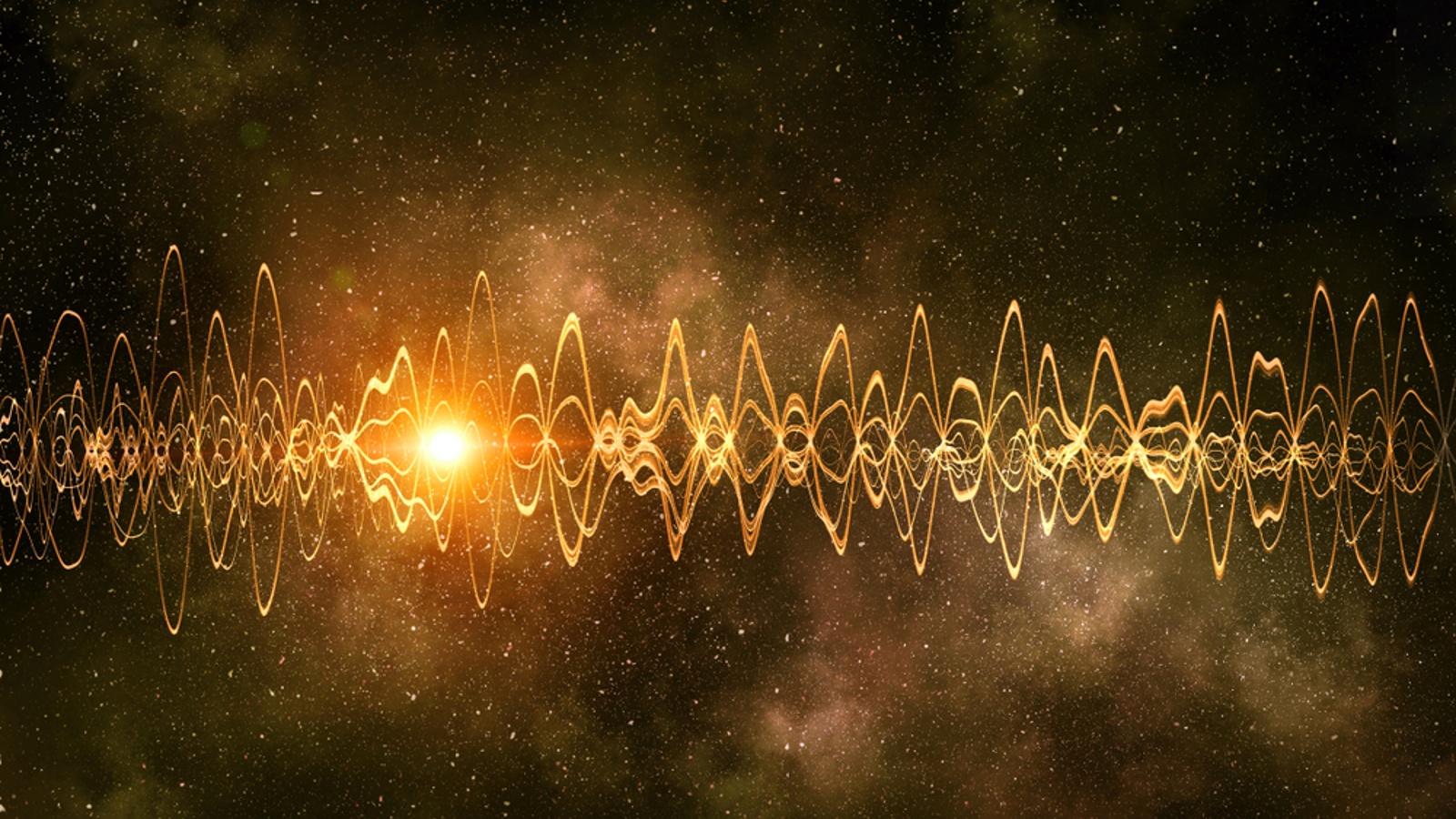 Gelombang suara dihamparkan pada gambar luar angkasa